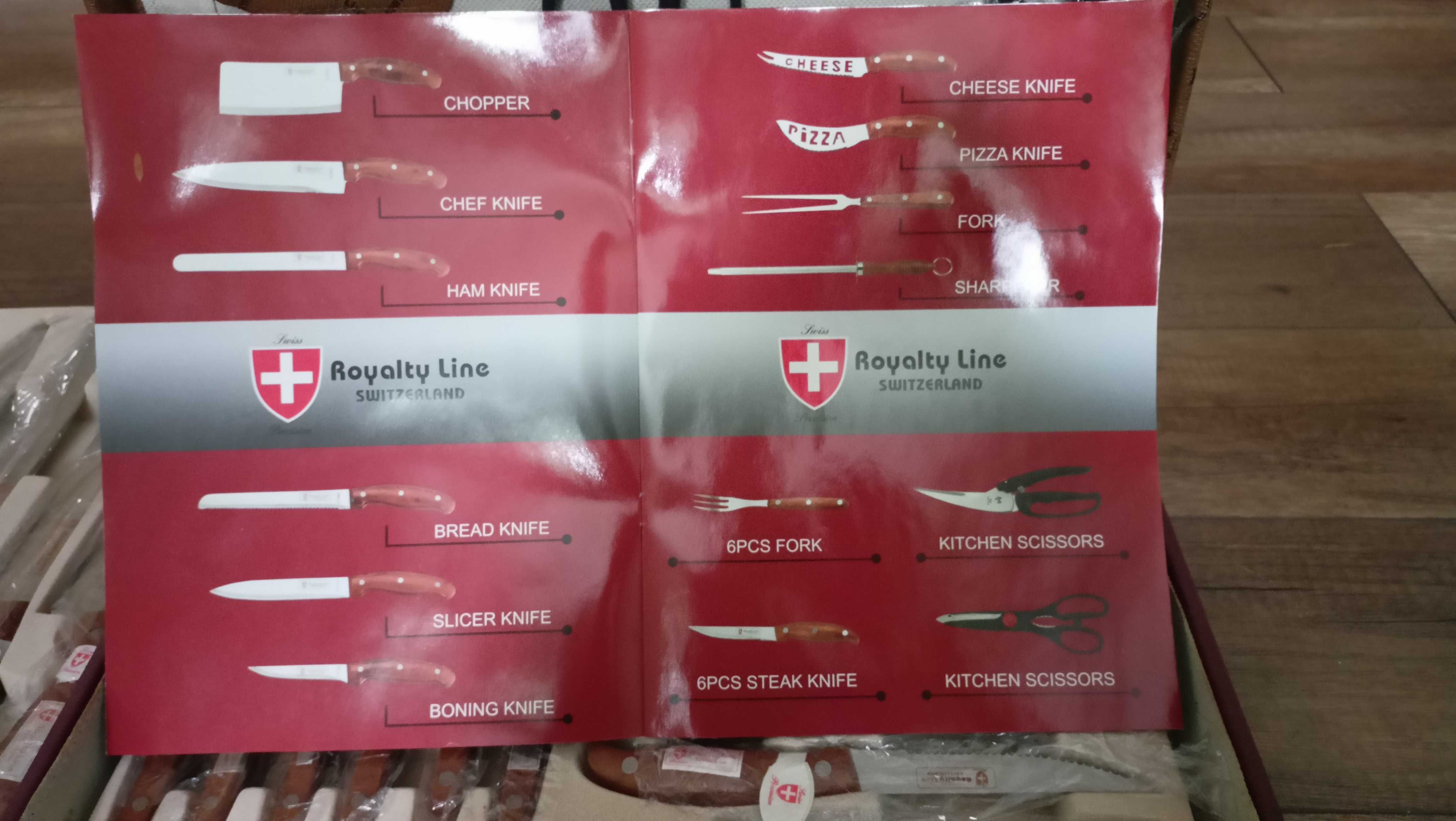 zestawienie noży Royalty Line - Switzerland