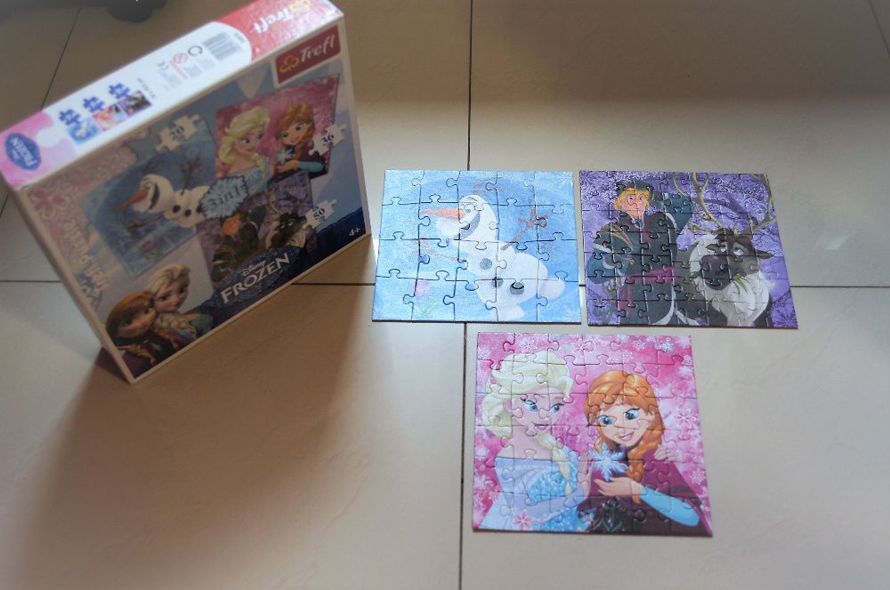 Puzzle 3 w 1 20, 36, 50 el FROZEN Kraina Lodu Trefl