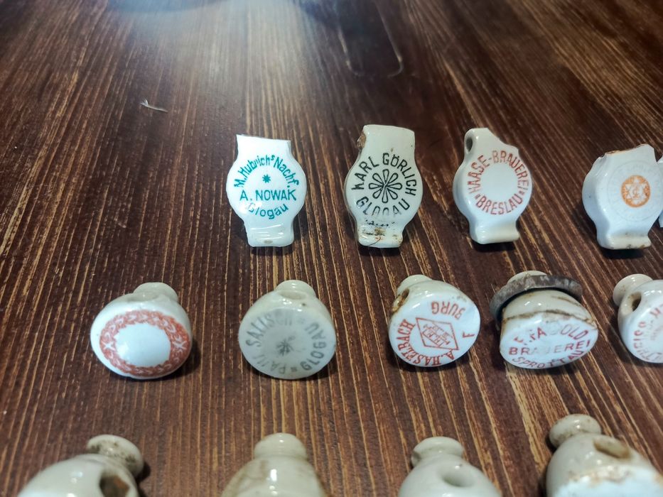 Przedwojenne porcelanki piwne Wrocław , Legnica, Głogów