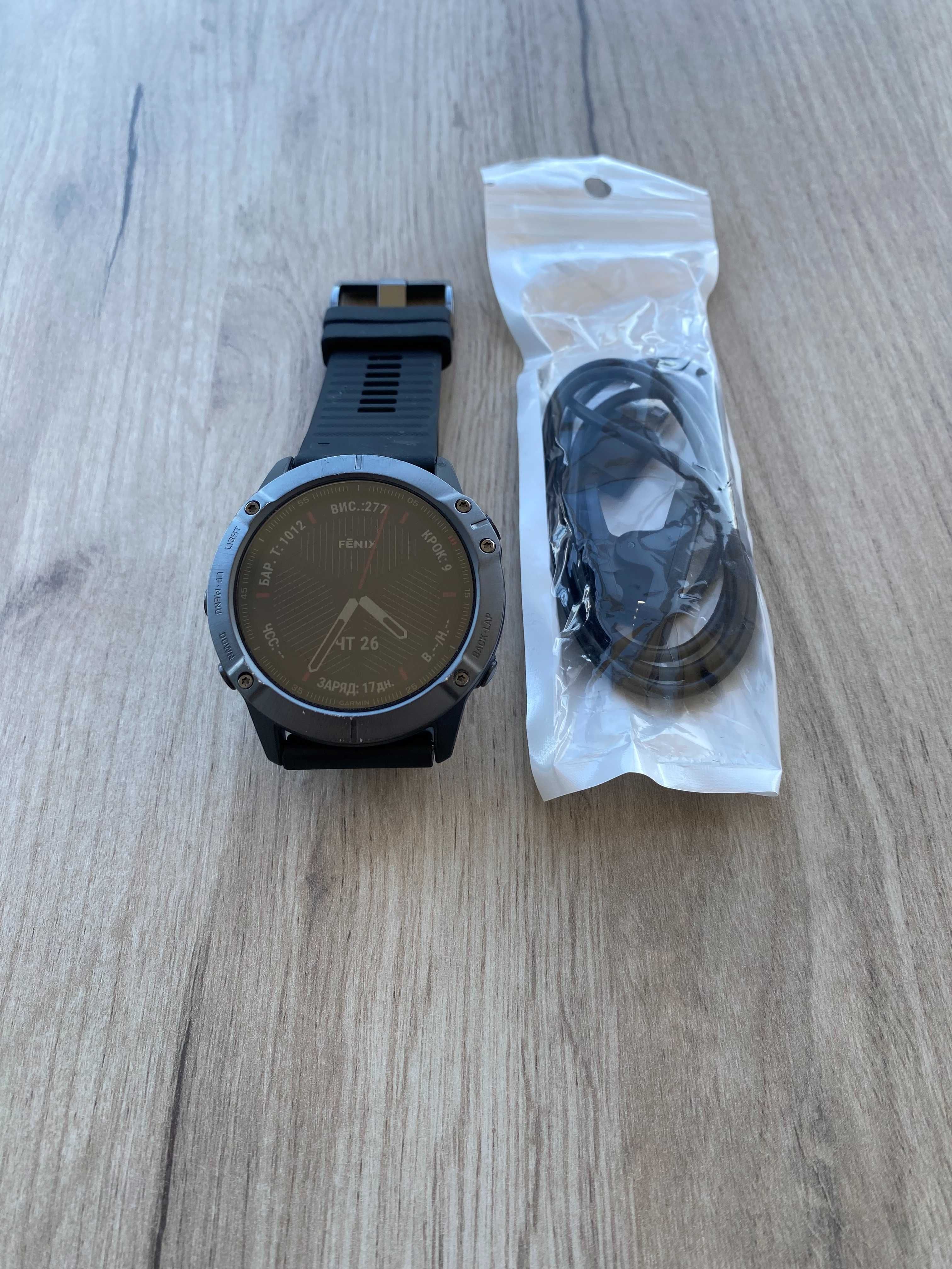 Garmin Fenix 6X Sapphire | Відмінний стан | Топова модель, сапфір скло