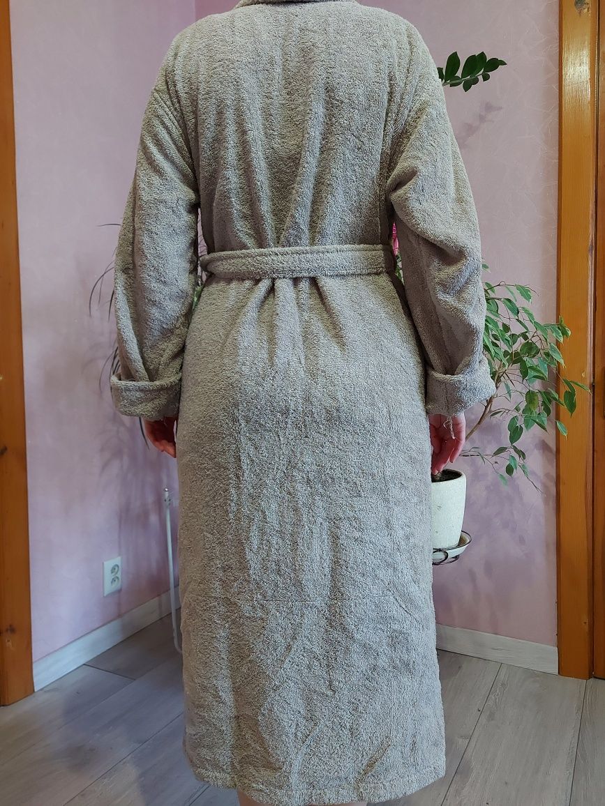 Чоловічий халат, великого розміру 2хл, з поясом, виробництво Турція