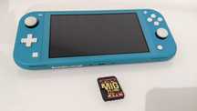 Nintendo Switch Lite azul com cartão MIG Switch