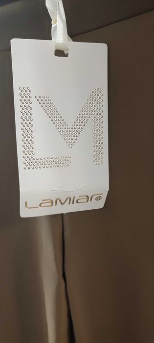 Karmelowe legginsy damskie