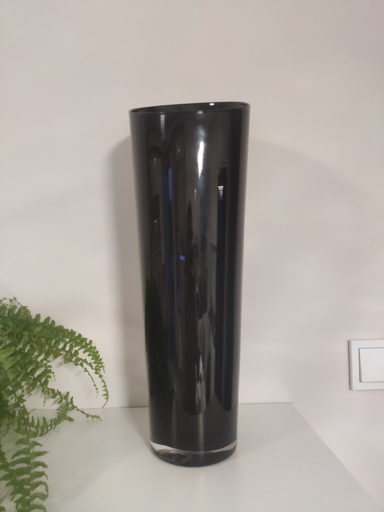 Nowoczesny wazon szklany wysoki 50cm