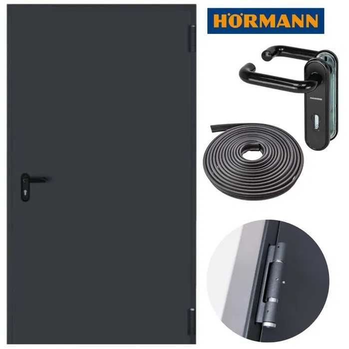 Drzwi stalowe p.poż. Hormann, antracyt