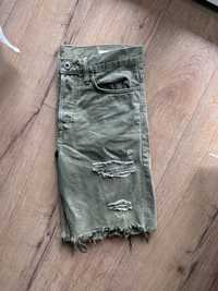 Męskie spodenki khaki (M/30) H&M regular waist