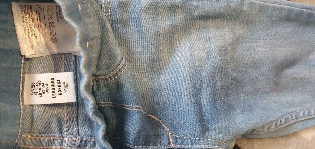Spodnie jeansy r.104  reserved , h&m rurki