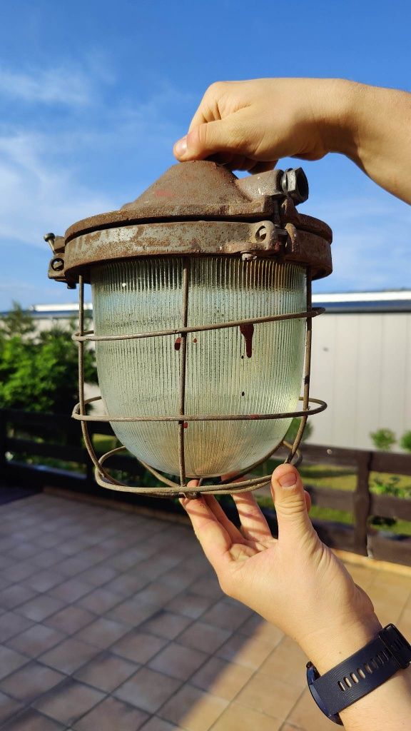 Lampa przemysłowa PRL
