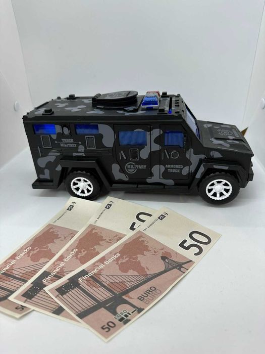 Детская копилка сейф машинка в стиле Полиция