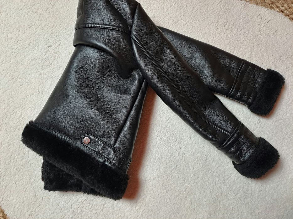 Kożuszek ramoneska na zime Next 122cm.