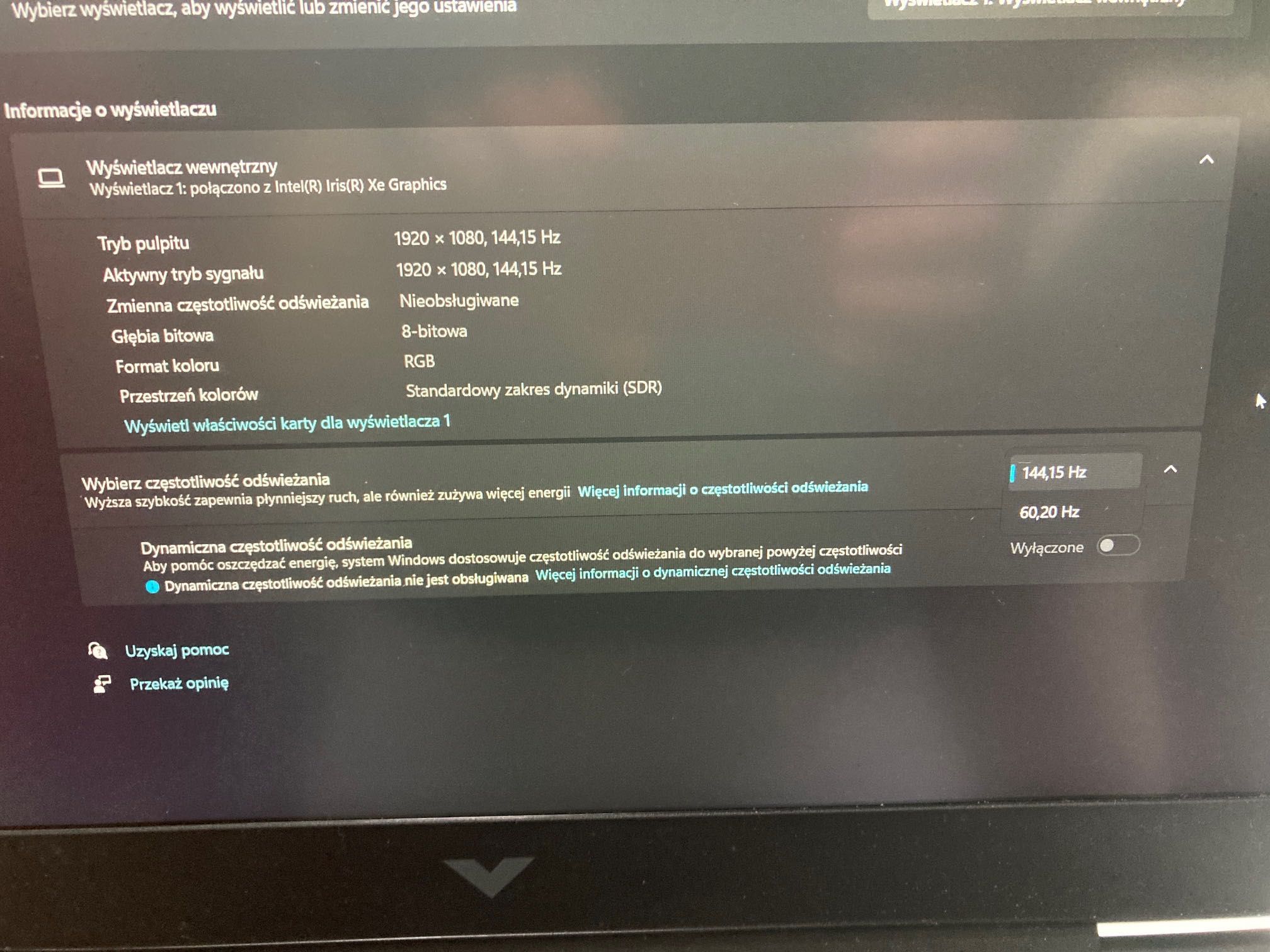 Victus 15 (15-fa1332nw): RTX4060, i5-13500H, 144Hz, 16GB RAM, 512GB