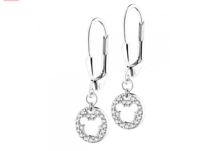 Kolczyki z cyrkoniami Myszka Miki