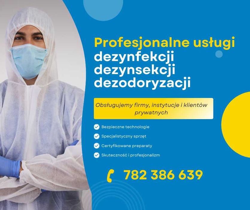 Dezynfekcja – H₂O₂ | Ozonowanie | Usuwanie zapachów i owadów