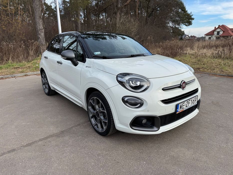 Fiat 500X SPORT, automat, skóra, kamera, aktywny tempomat, Salon PL, FV23%
