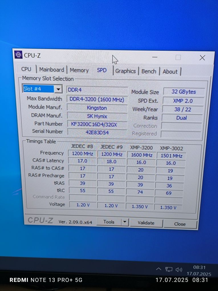 Pamięć RAM DDR4 64GB (2x32) 3200 CL16 Kingston Fury Beast
