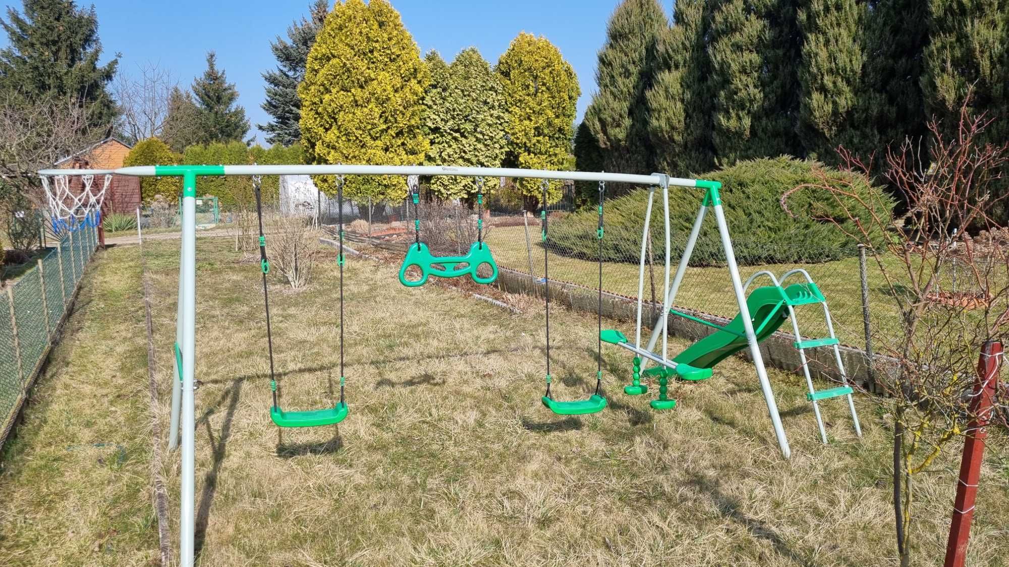 Huśtawki, zjeżdżalnia, plac zabaw. Mega duże ok 5m!!