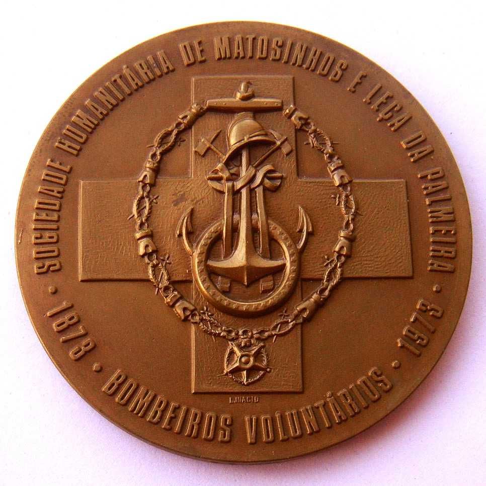 Medalha de Bronze Bombeiros Voluntários de Matosinhos Leça da Palmeira