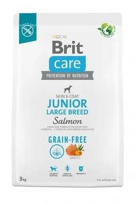 BRIT Care Grain-Free Junior Large Breed Salmon – karma dla psa - 3 kg