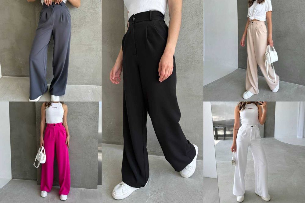 Жіночі класичні брюки палаццо прямі штани классические штаны