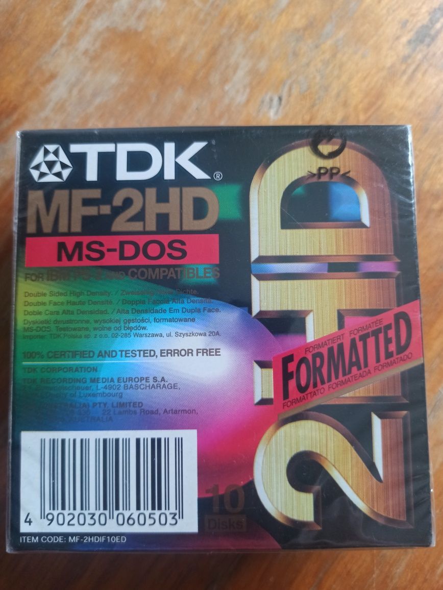 Dyskietki MF-2HD formatowane MS-DOS