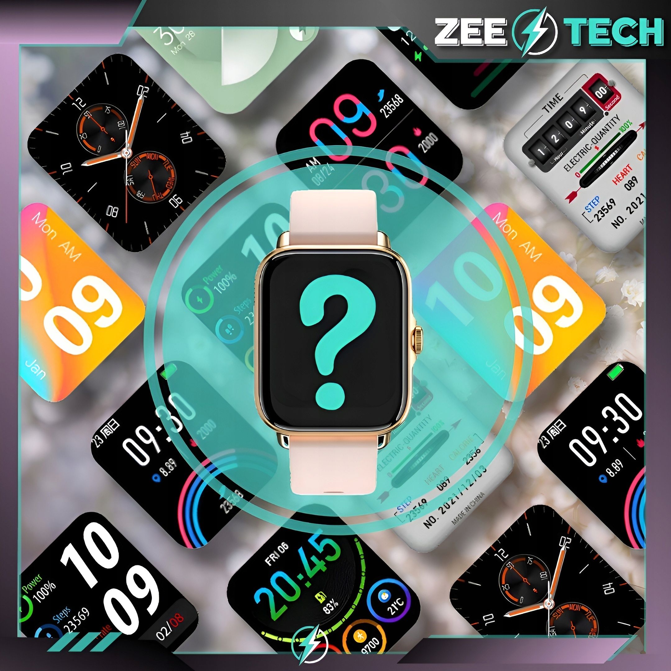 Smartwatch Damski Zegarek Polskie Menu Rozmowy Ekg Smart Watch 4 Paski