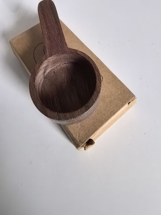 Drewniana miarka, łyżeczka do kawy