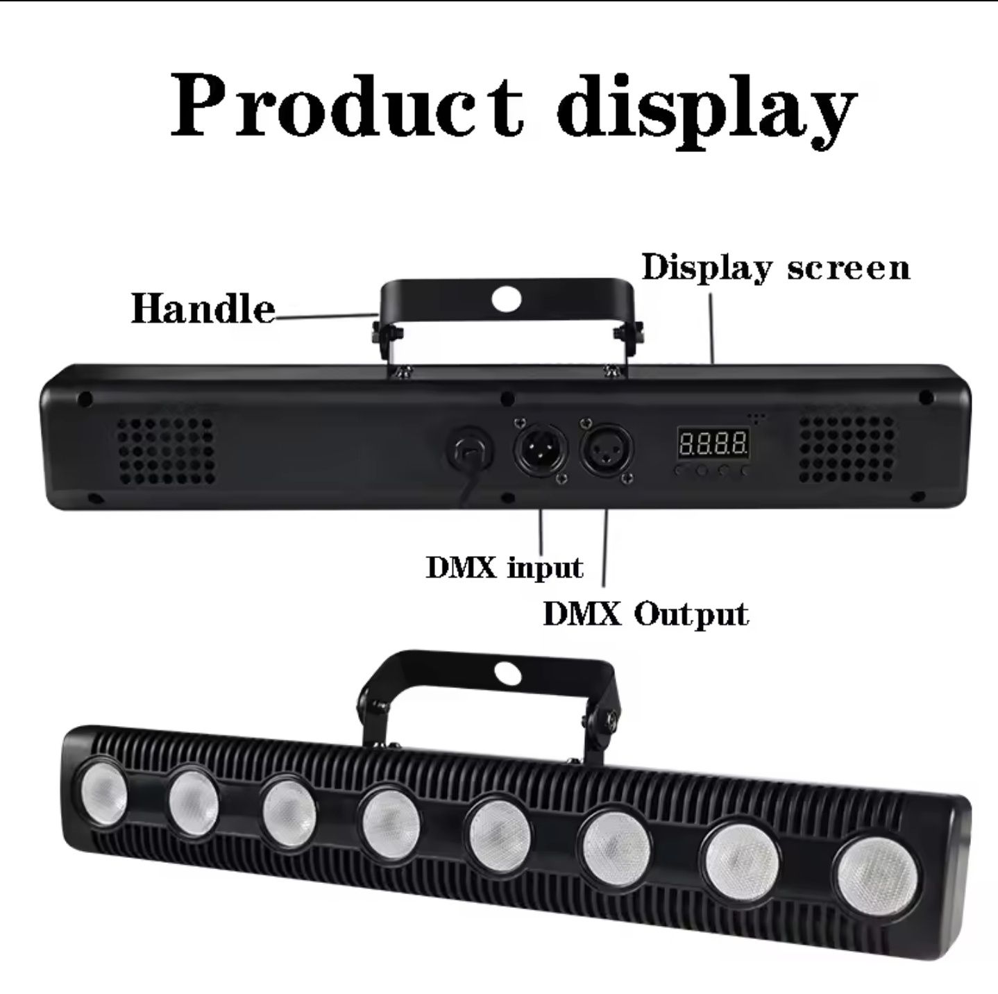 Vendo Barras Led DMX RGBW 8x12w (96w)
Funciona com comando ou com DMX