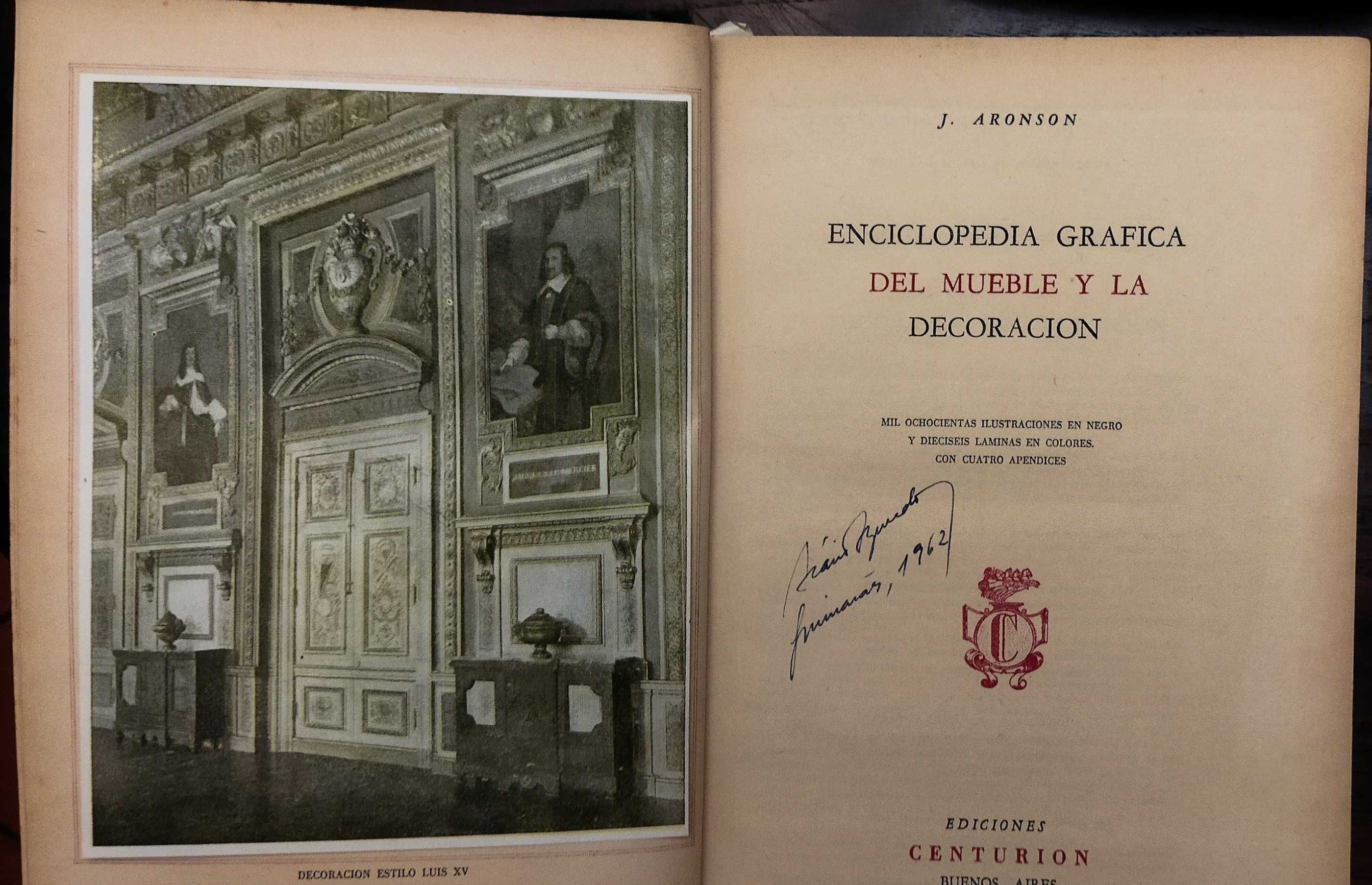 Enciclopedia grafica del mueble y la decoracion, de J. Aronson