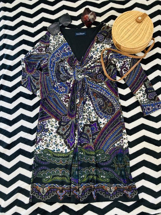 Sukienka, wzorzysta, Sixth Sense, rozmiar M/L, super stan, wiosenna