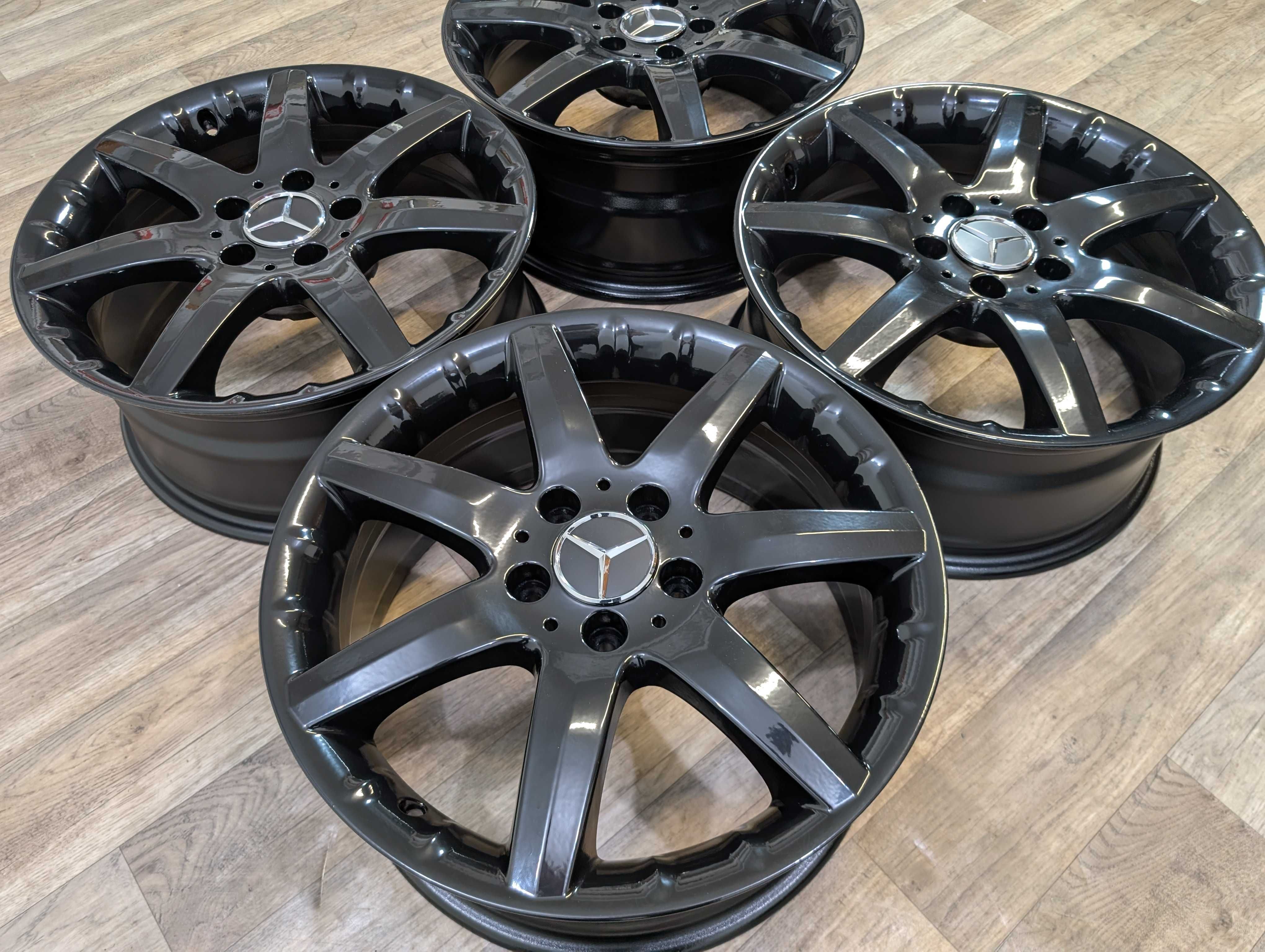 czarne oryginalne mercedes 17 5x112 b w246 cla 117 a 176 amg v-klassa