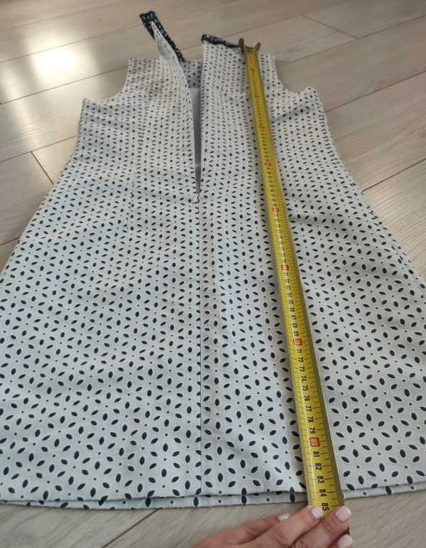 Elegancka sukienka Mohito z kołnierzykiem na lato rozm 36 S