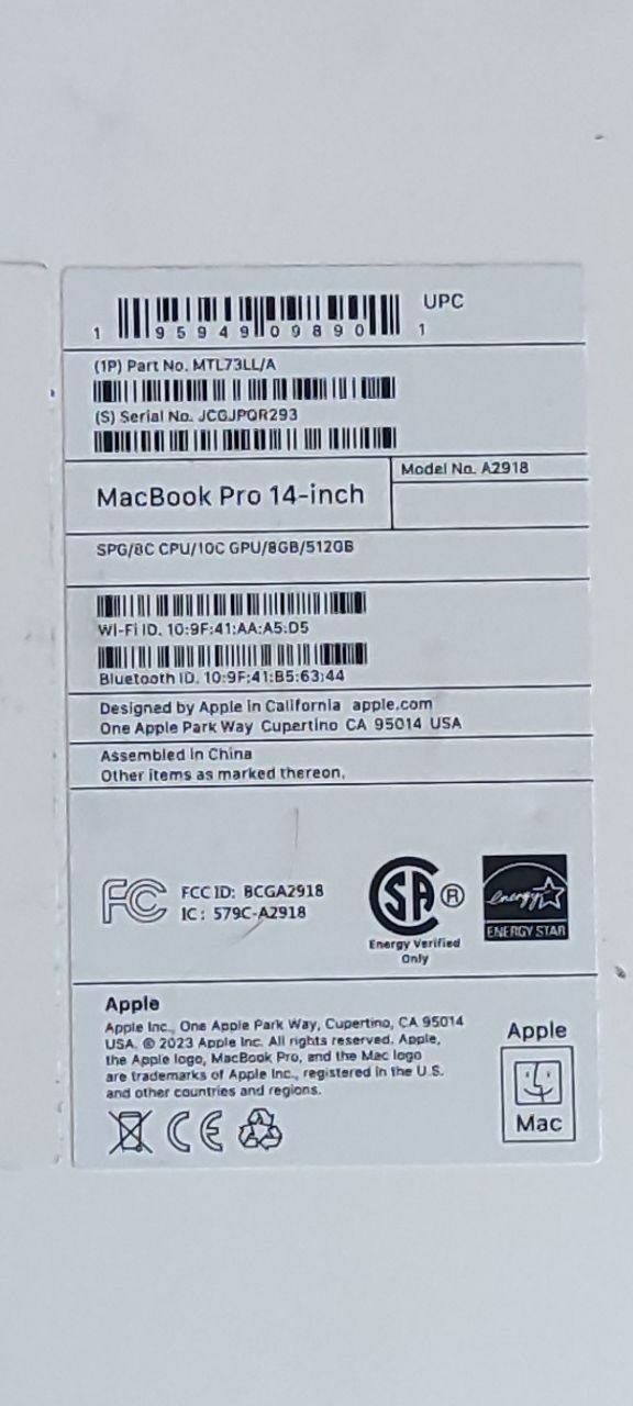 Продам МасBook Pro 14