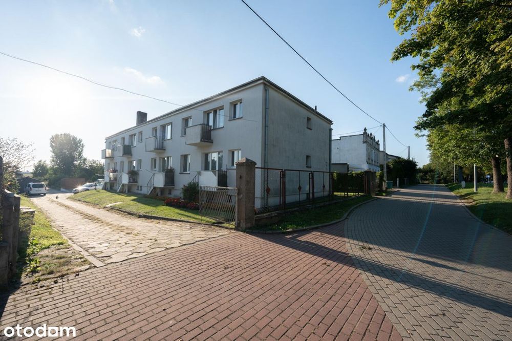 3 pokojowe mieszkanie z balkonem ogródkiem i garaż