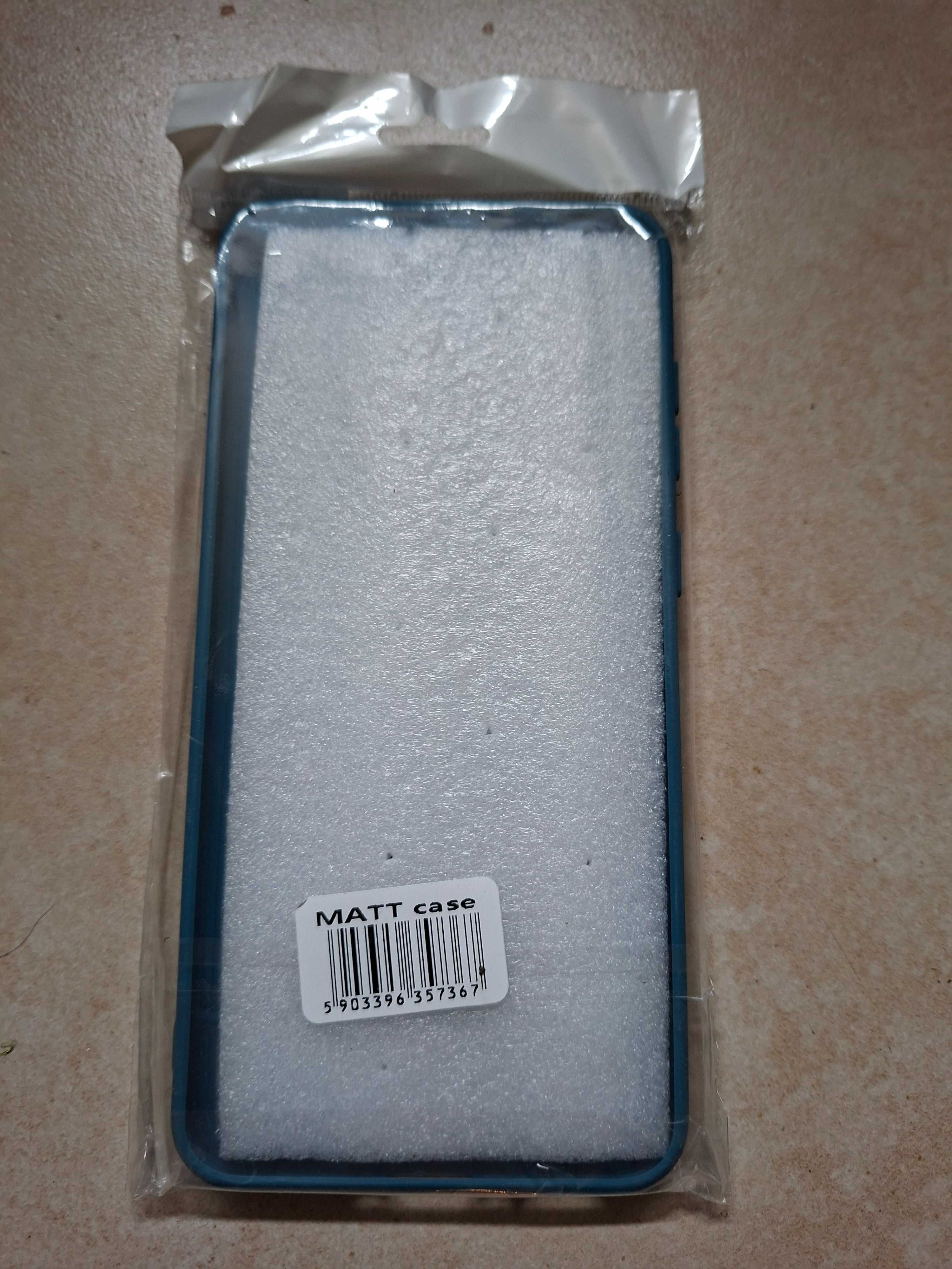Etui Samsung A56 - nowe matowe niebieskie