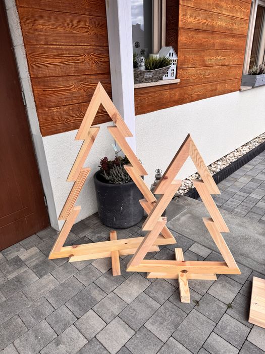 Choinki drewniane duże