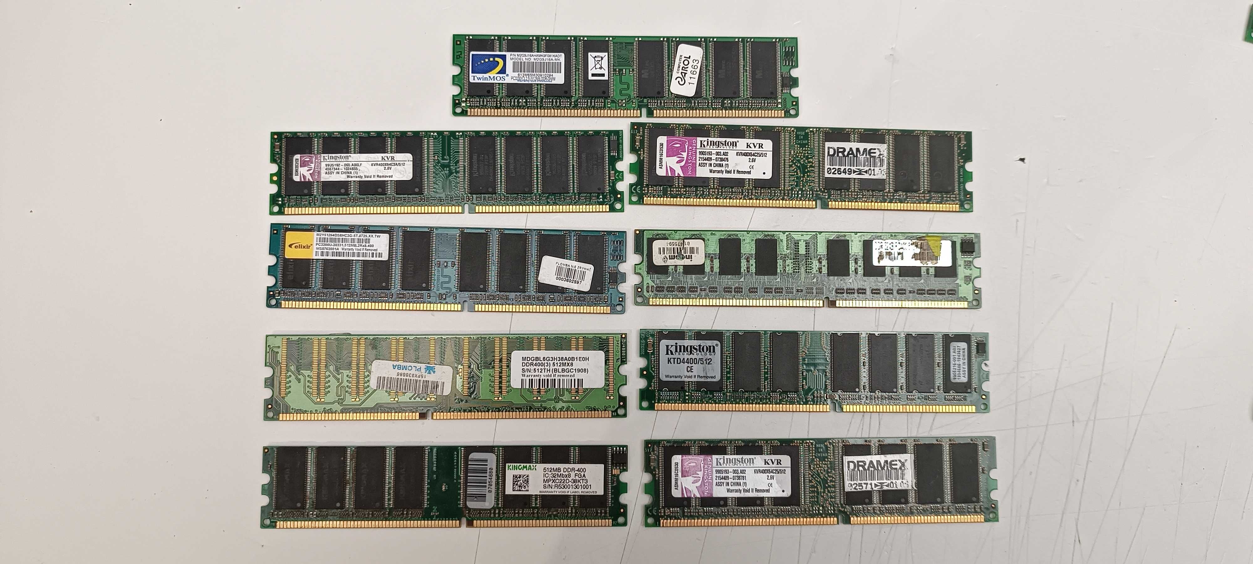 Pamięć ram DDR DDR1 512MB 400MHz Różne DDR/1