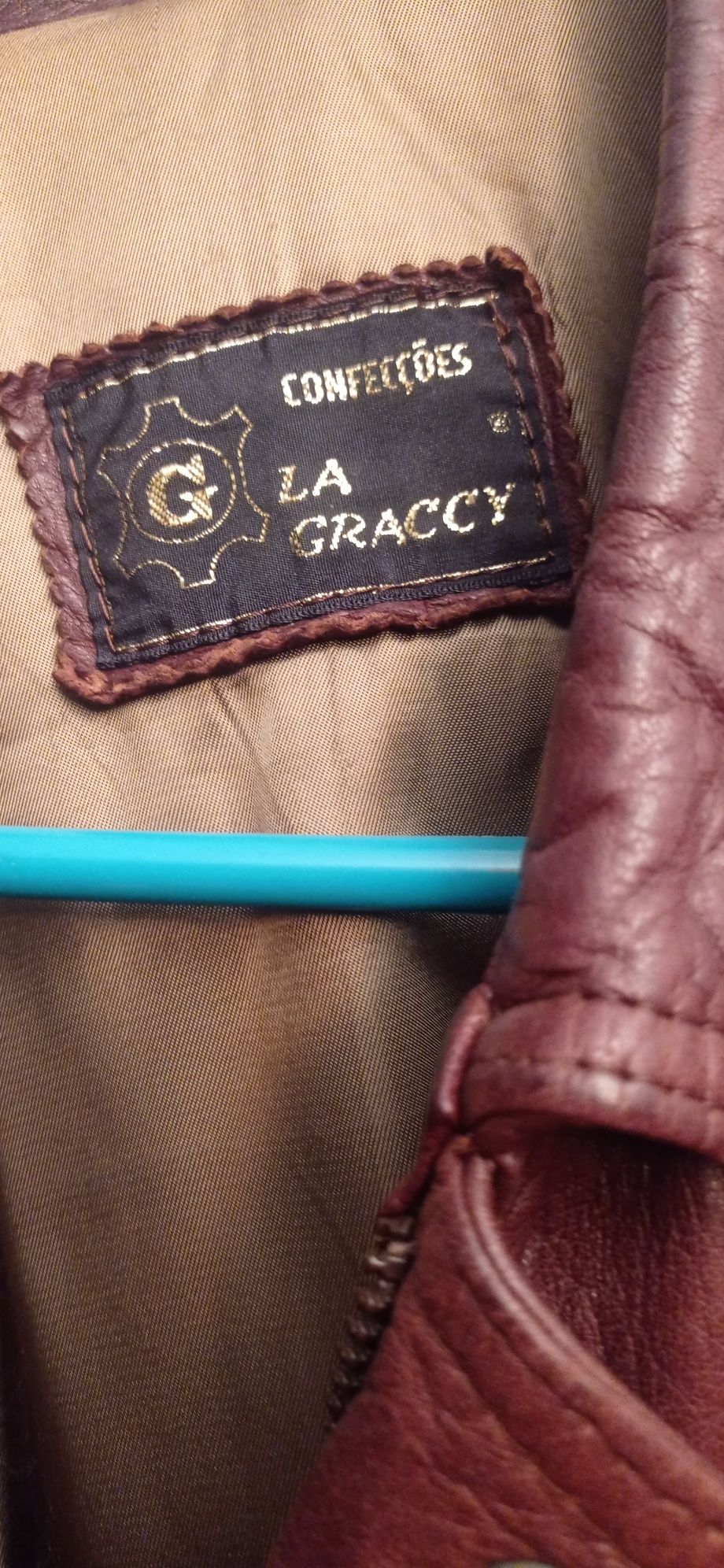 Casaca de homem em pele marca La Graccy XL