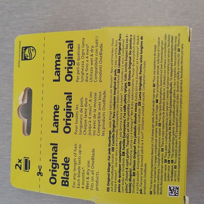 2xostrza wymienne do maszynki do golenia dla mężczyzn PHILIPS Oneblade