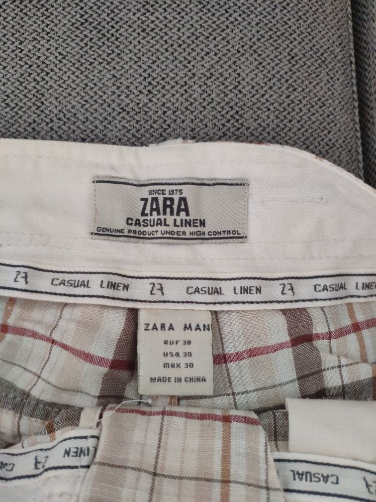 Calções em linho (Zara)