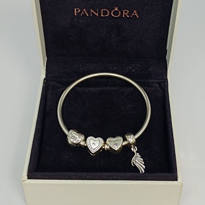Оригинальный серебряный браслет Pandora с шармами