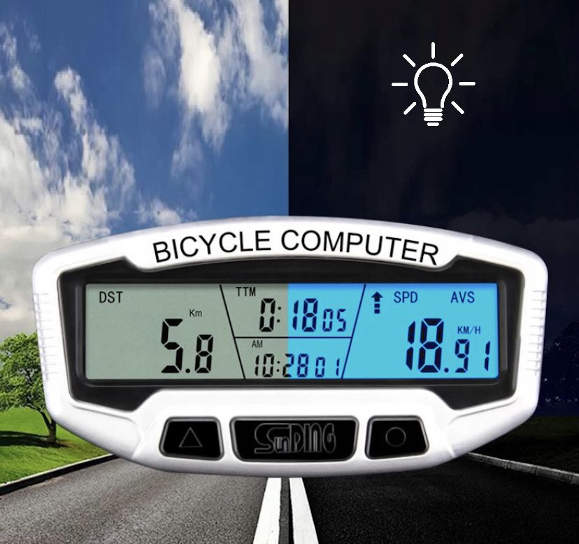 Licznik komputer rowerowy na rower duży podświetlany 28 funkcji