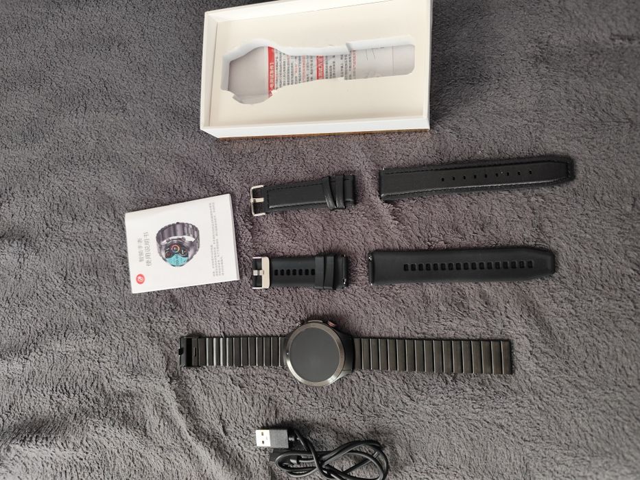 Smartwatch polskie menu bardzo ladny 3 opaski