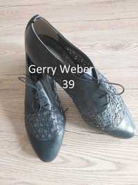39 Gerry Weber buty półbuty damskie skóra naturalna granatowe