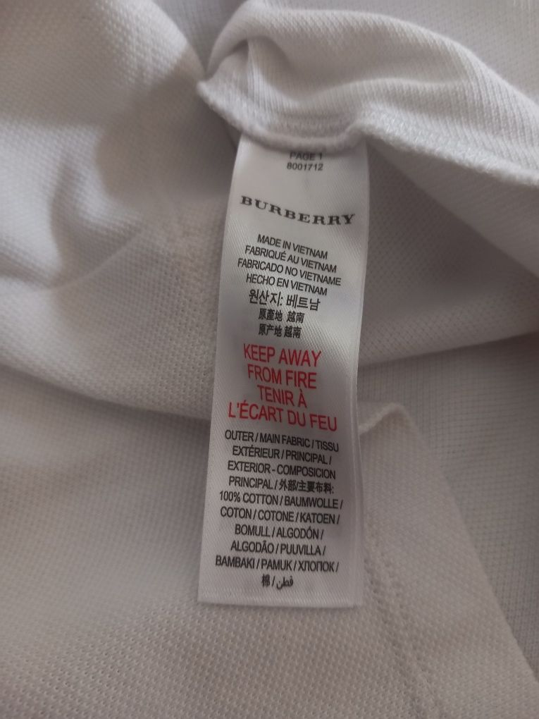 Burberry kids koszulka polo oryginalna 10 lat