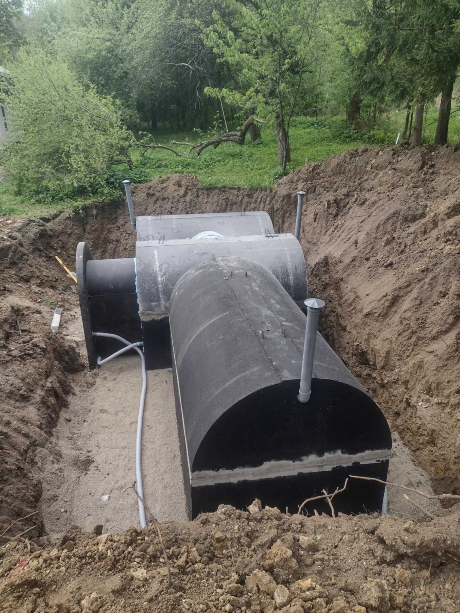 Piwnica betonowa 3x350 ziemianka ogrodowa B30W8 drzwi schody wentylacj