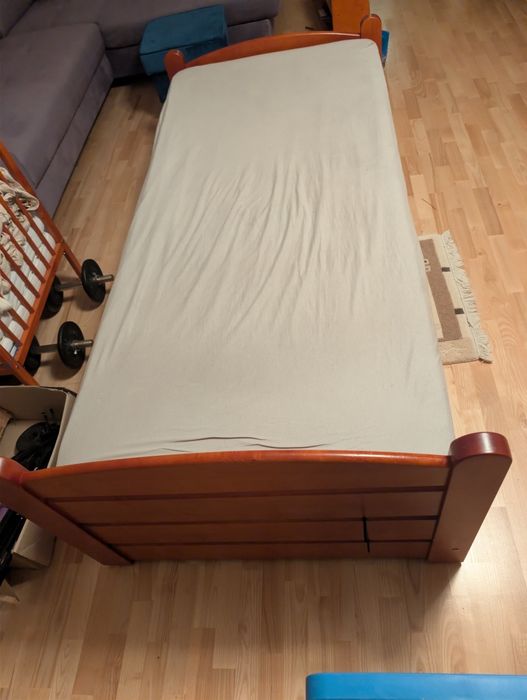 Łóżko drewniane 90x200