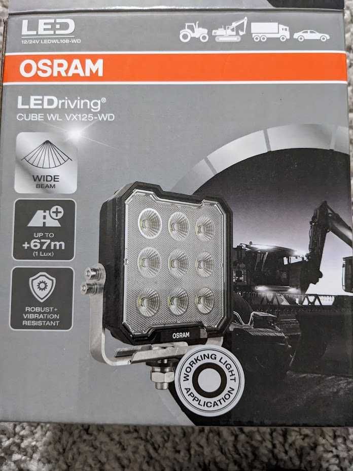 2 Lampy robocze offroad budowlane OSRAM LEDriving Cube WL VX125-WD