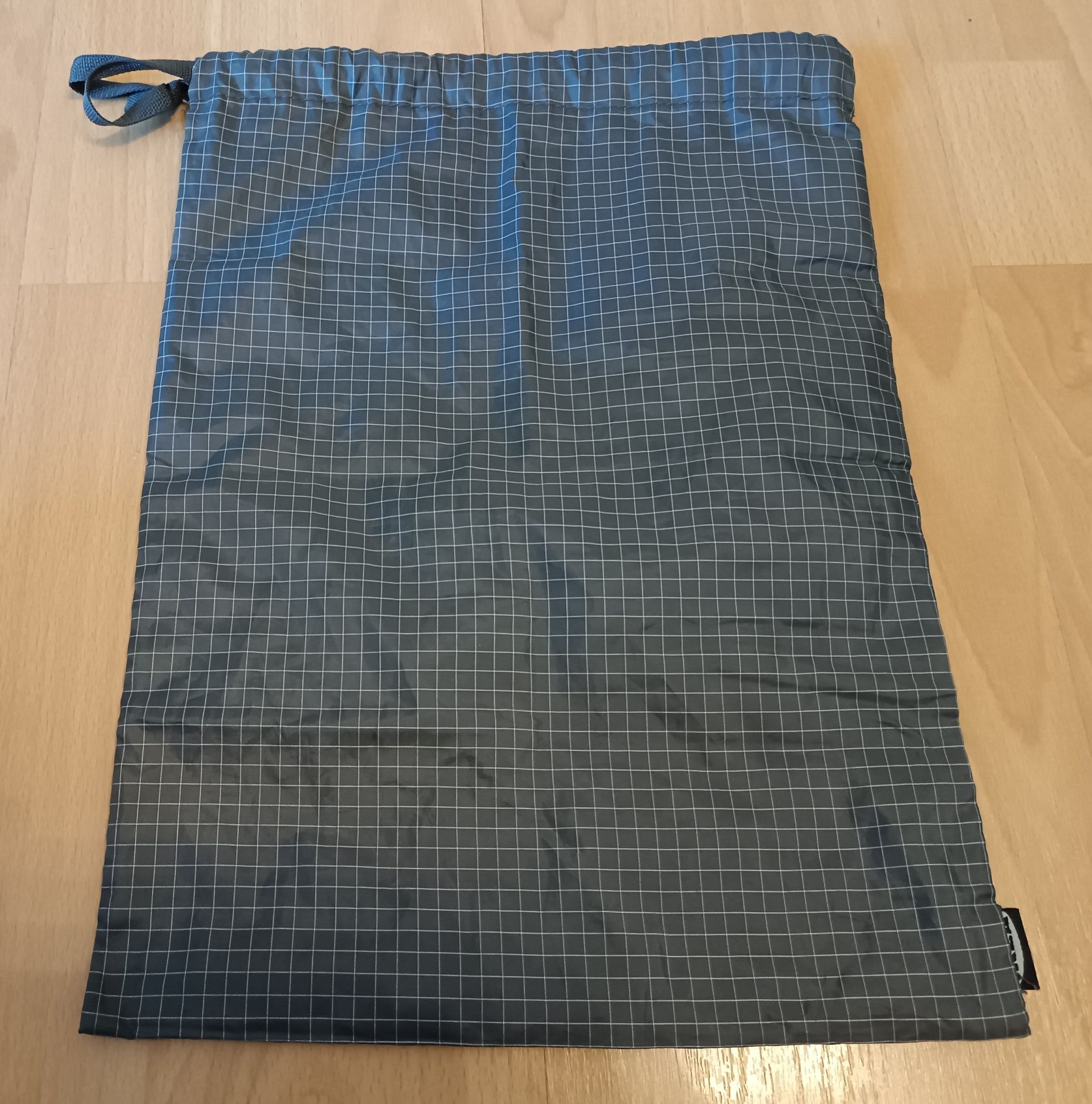 Worek na buty odzież IKEA Szary w kratkę 40x30cm