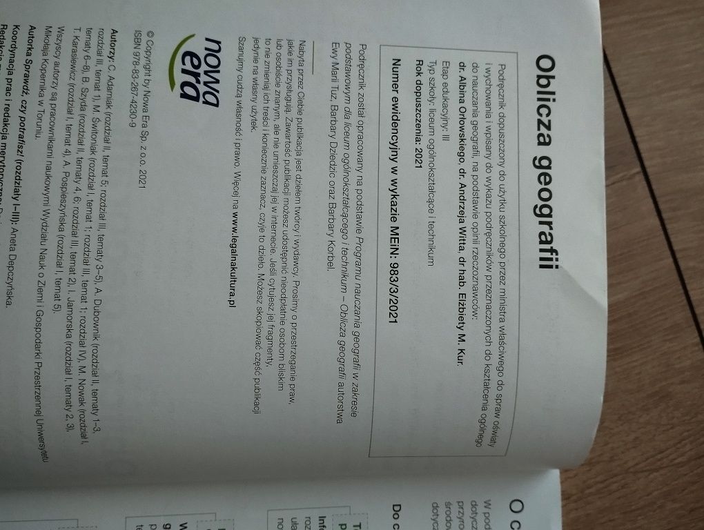 Podręcznik do geografii