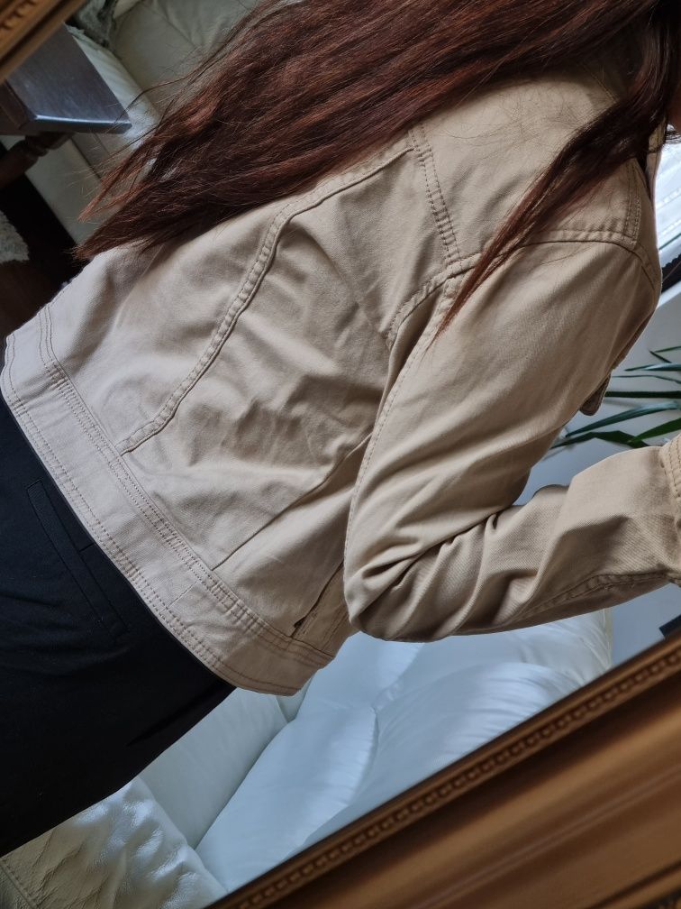 Beżowa kurtka jeansowa katana EDC r. S/M